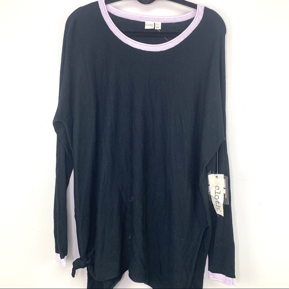 Cloth Oversized Knit Sweater Black Size M - Picture 6 of 13